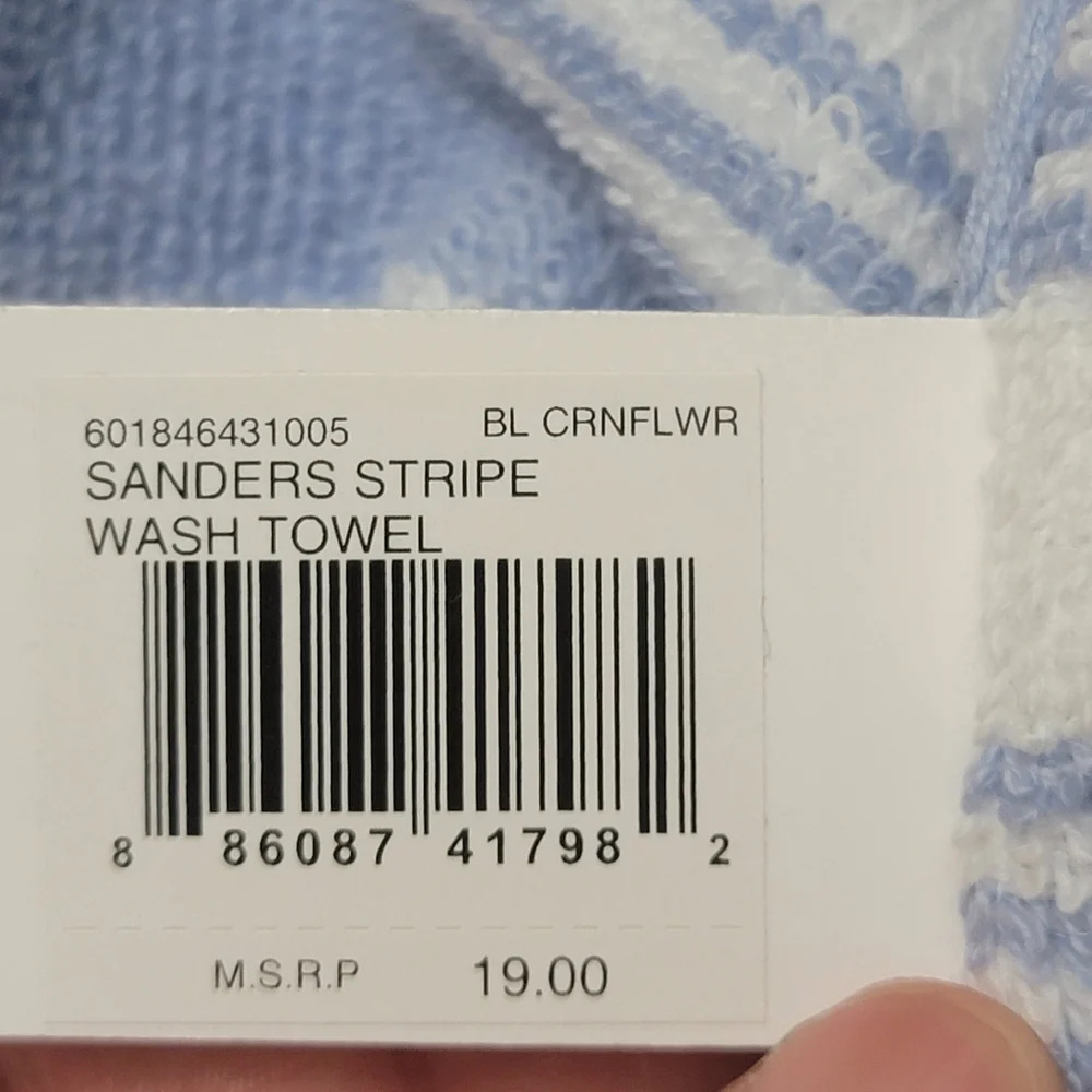 2 LAUREN RALPH LAUREN Sanders stripe Hand wash towel